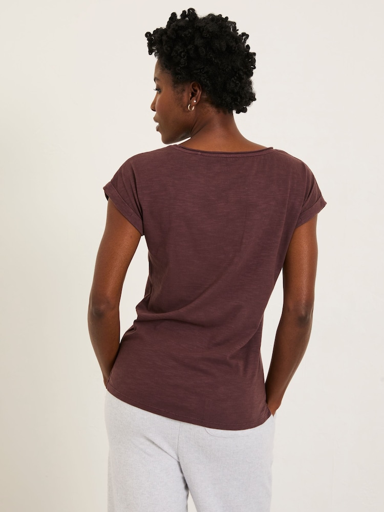 FatFace Ivy Dark Purple T-Shirt - Image 2 of 5