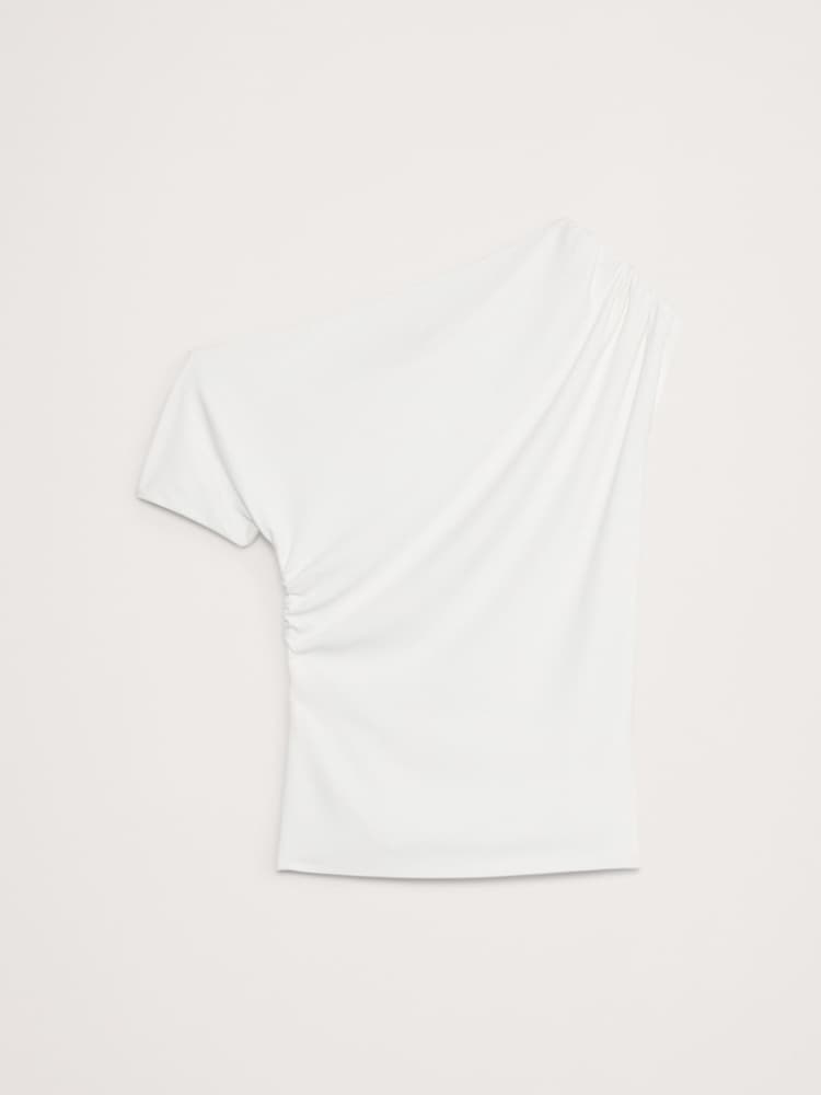 Banana Republic White Knit Off-Shoulder Top - Image 4 of 4