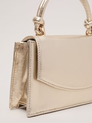 Phase Eight Gold Leather Clutch - Image 3 of 7