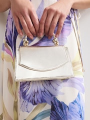 Phase Eight Gold Leather Clutch - Image 7 of 7