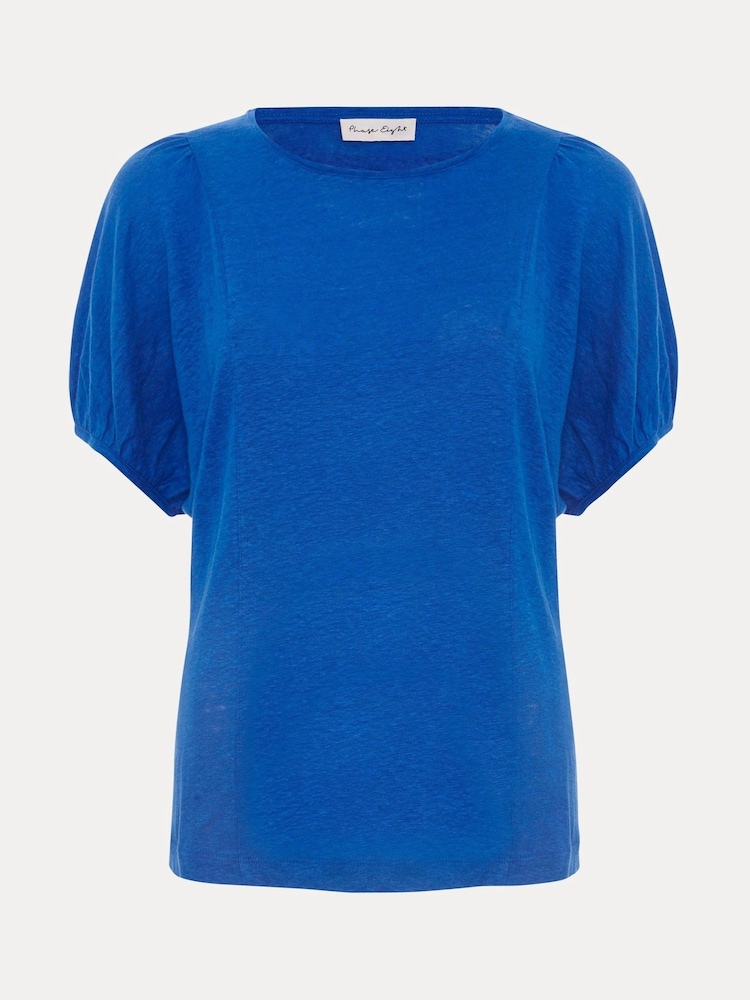 Phase Eight Blue Arabel 100% Linen Top - Image 6 of 6 Phase Eight Blue Arabel 100% Linen Top - Image 6 of 6