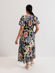 Phase Eight Black Petite Asa 100% Cotton Dress - Image 2 of 6