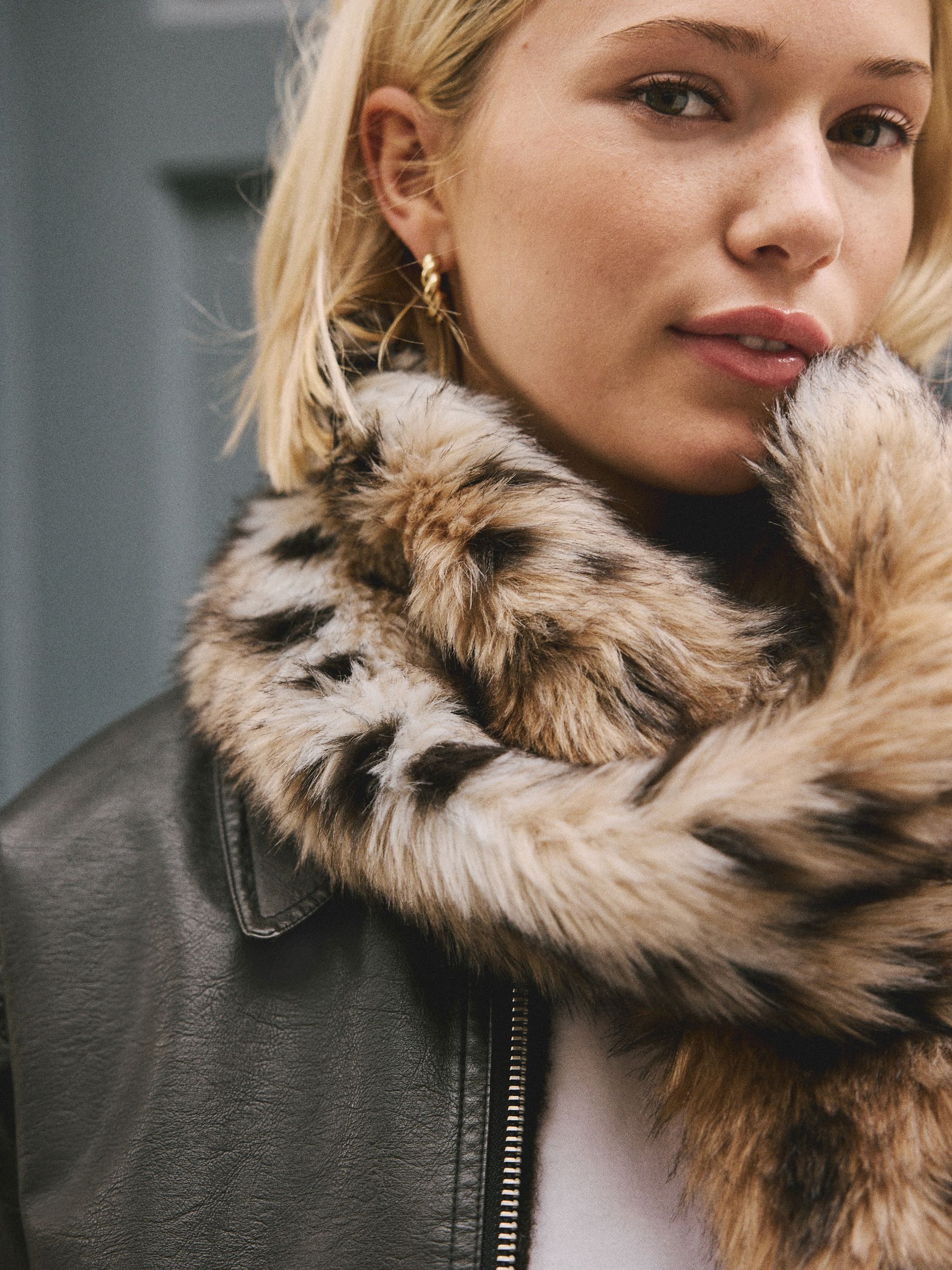 Buy Leopard Faux Fur Stole Scarf from Next USA