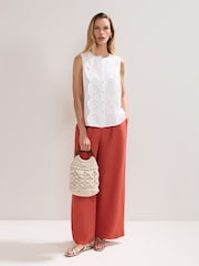 Phase Eight White Macrame Bucket Bag - Image 7 of 7