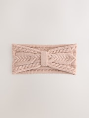 Pink Cable Knit Headband - Image 1 of 3