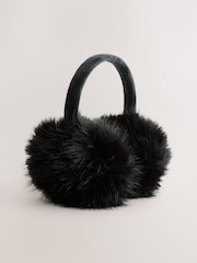 Black Faux Fur Ear Muff - Image 1 of 3