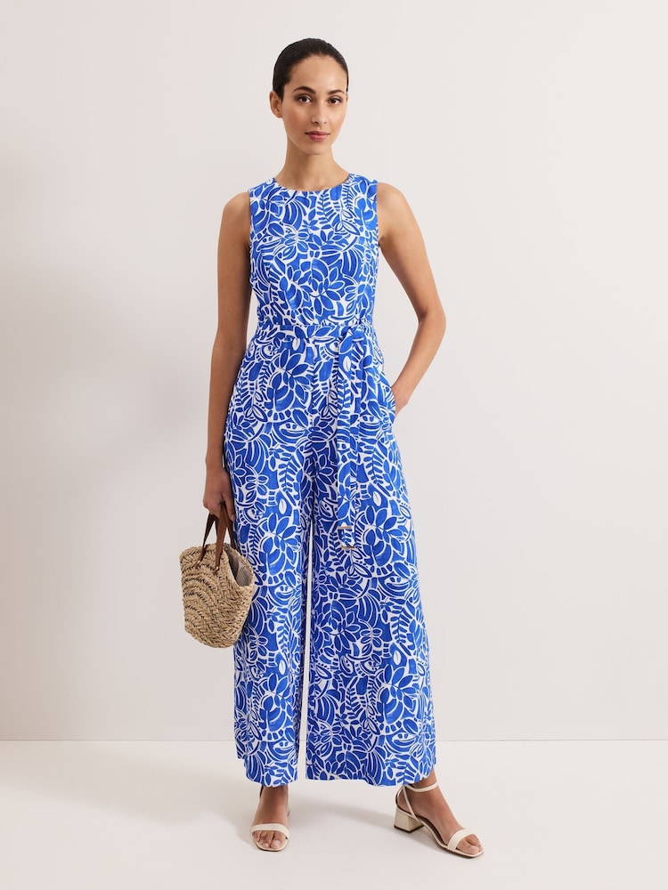 Phase Eight Blue Marta Jumpsuit - Image 1 of 7