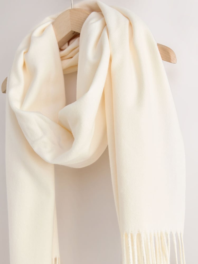 Cream Midweight Scarf - Image 2 of 3