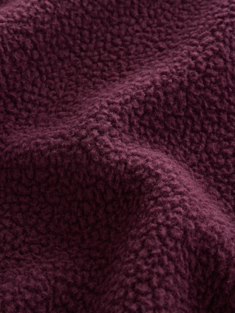 Burgundy Red Quarter Zip Fleece - Image 7 of 7 Burgundy Red Quarter Zip Fleece - Image 7 of 7