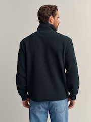 Dark Green Zip Through Fleece - Image 3 of 4