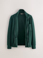 Dark Green Zip Through Fleece - Image 6 of 8