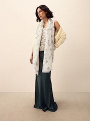 Novelty Gold Foil Lightweight Scarf - Image 2 of 8