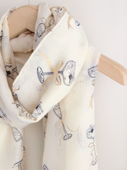 Novelty Gold Foil Lightweight Scarf - Image 7 of 8