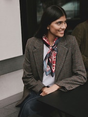 Red Chain Satin Square Scarf - Image 2 of 5