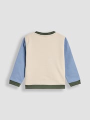 JoJo Maman Bébé Green Safari 2-Piece Appliqué Sweatshirt & Joggers Set - Image 3 of 7