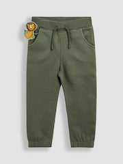 JoJo Maman Bébé Green Safari 2-Piece Appliqué Sweatshirt & Joggers Set - Image 4 of 7