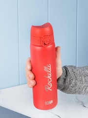 Personalised Red ION8 Steel Bottle by Oakdene - Image 1 of 3