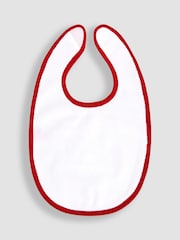 JoJo Maman Bébé Red My First Christmas Velour Bib - Image 2 of 3