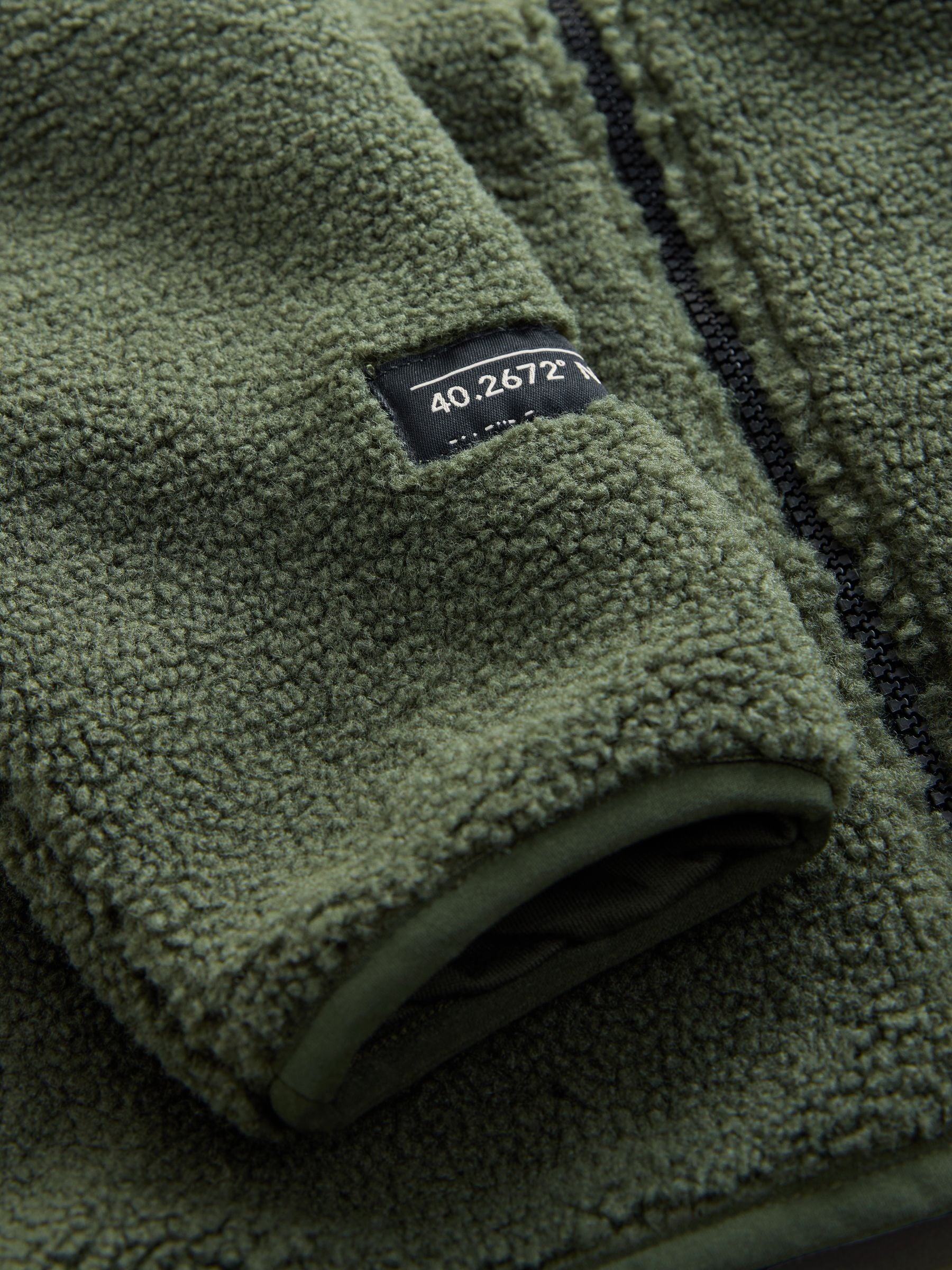 Buy Green Zip Through Fleece (3-16yrs) from Next Oman