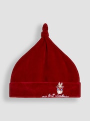 JoJo Maman Bébé Red Peter Rabbit My First Christmas Hat - Image 1 of 3