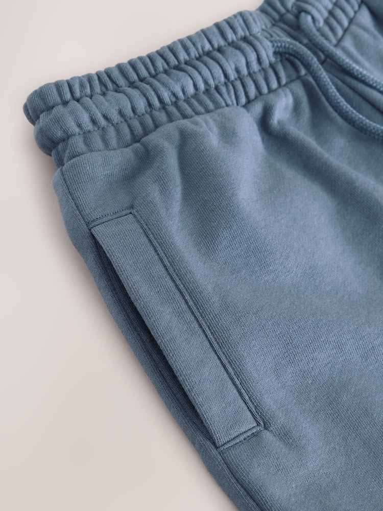 Mid Blue Wide Fit Basic Joggers (3-16yrs) - Image 4 of 4 Mid Blue Wide Fit Basic Joggers (3-16yrs) - Image 4 of 4