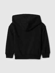 Negro y blanco - Gap Logo Fleece-Lined Hoodie (6mths-5yrs) - Imagen 2 de 3