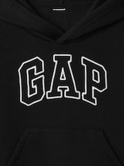 Negro y blanco - Gap Logo Fleece-Lined Hoodie (6mths-5yrs) - Imagen 3 de 3