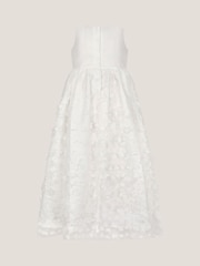Monsoon White Baby Floral Appliqué Christening Dress - Image 2 of 3