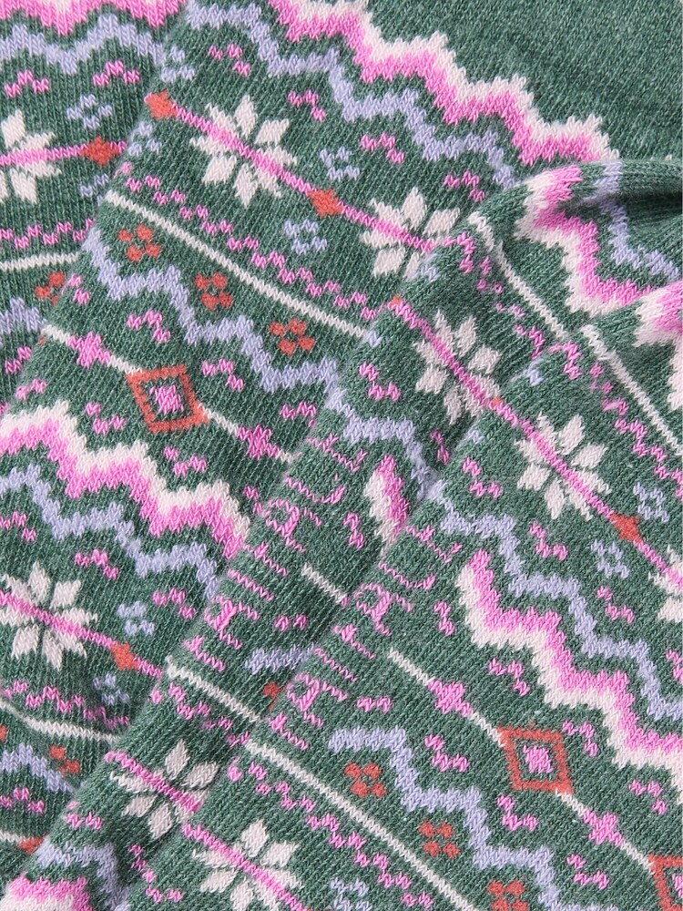 FatFace Green Fairisle Socks - Image 2 of 2 FatFace Green Fairisle Socks - Image 2 of 2