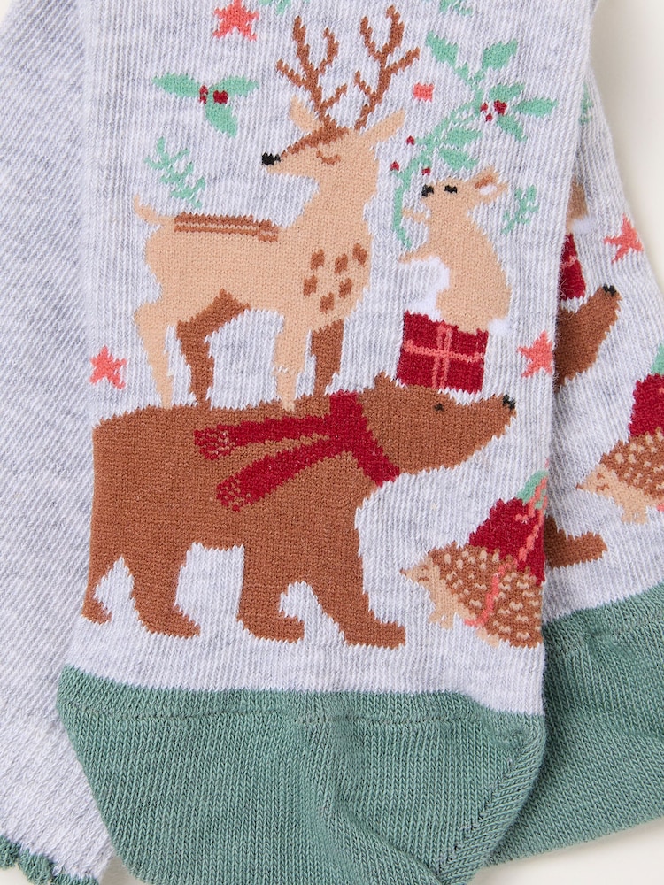 FatFace Grey Woodland Tree Socks - Image 2 of 2 FatFace Grey Woodland Tree Socks - Image 2 of 2