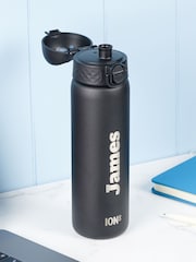 Personalised Black ION8 Steel Bottle by Oakdene - Image 2 of 3