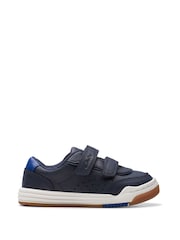 Clarks Blue Urban Solo T Trainers - Image 1 of 7