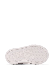 Clarks Silver Wide Fit (G) Fabric Foxing FraiseT. Canvas Shoes - Image 7 of 7