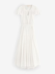 Raffya White Candice Jaquard Dress - Image 6 of 6
