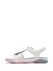 Clarks White Osian Charm K. Sandals - Image 2 of 7