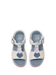 Clarks White Osian Charm K. Sandals - Image 5 of 7
