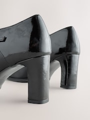 Black Forever Comfort® Round Toe Block Heel Buckle Detail Shoe Boots - Image 7 of 10