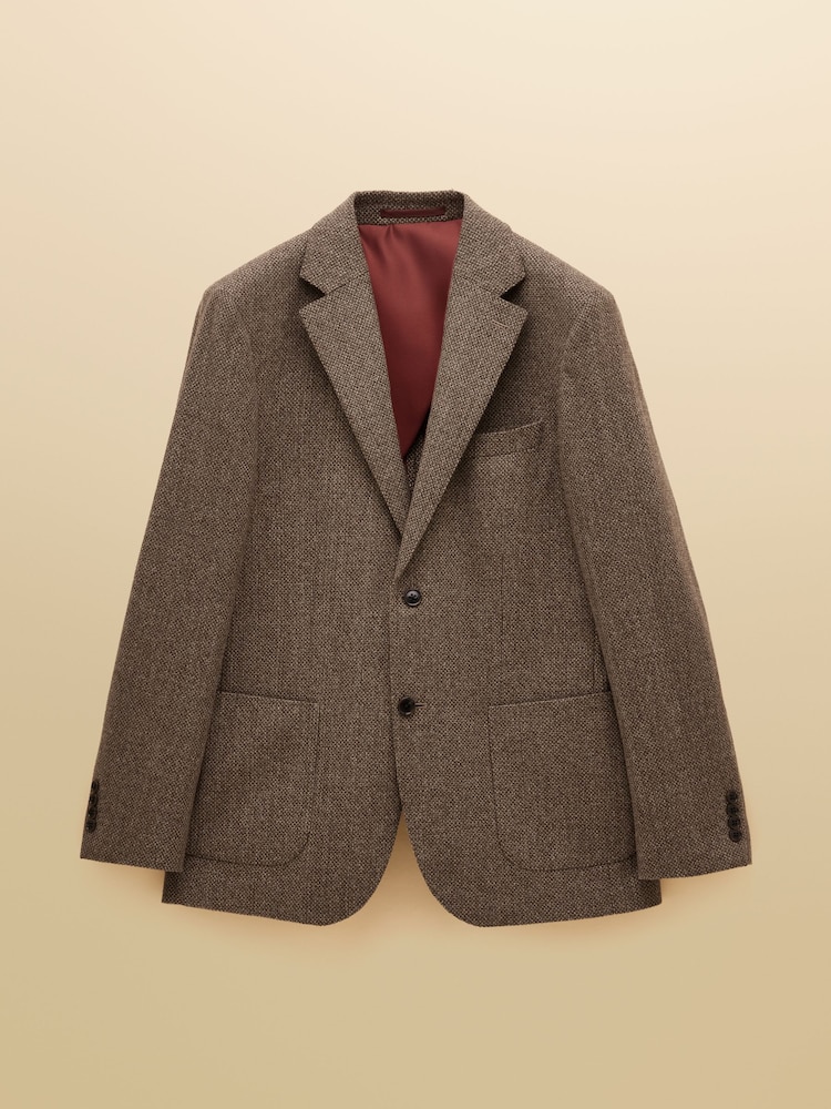Joules Stone Wool Blend Donegal Blazer - Image 13 of 13