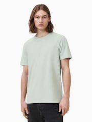 AllSaints Green Bodega Short Sleeve Crew T-Shirt - Image 1 of 6