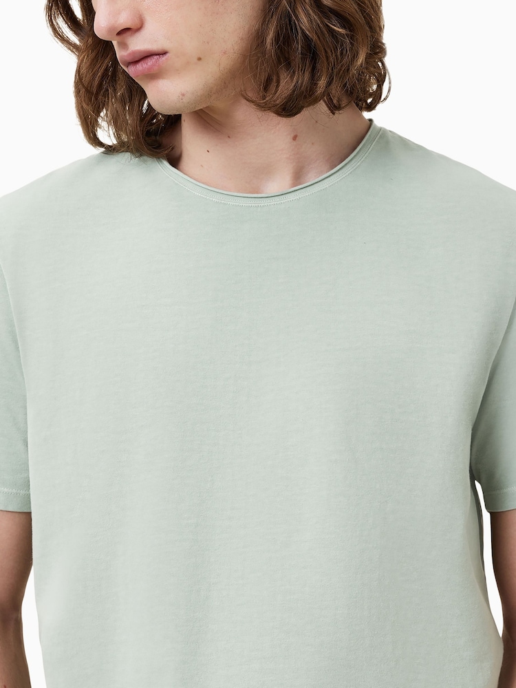 AllSaints Green Bodega Short Sleeve Crew T-Shirt - Image 2 of 6