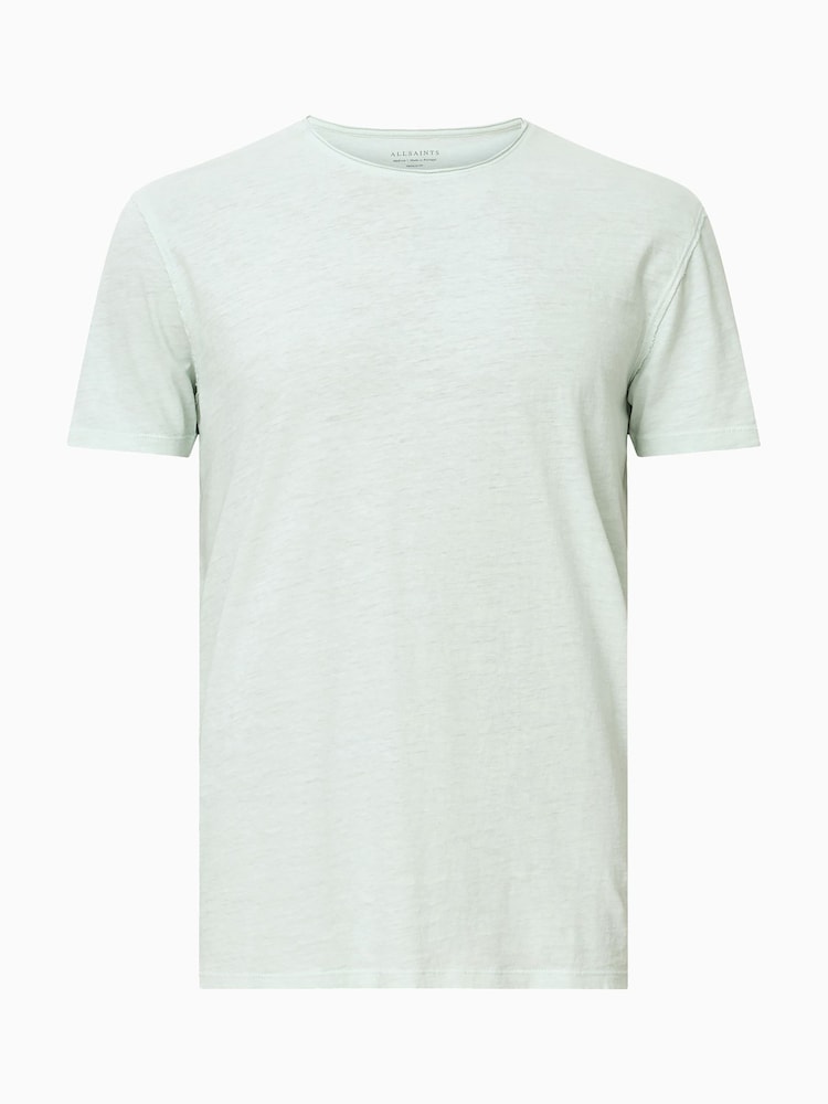 AllSaints Green Bodega Short Sleeve Crew T-Shirt - Image 6 of 6