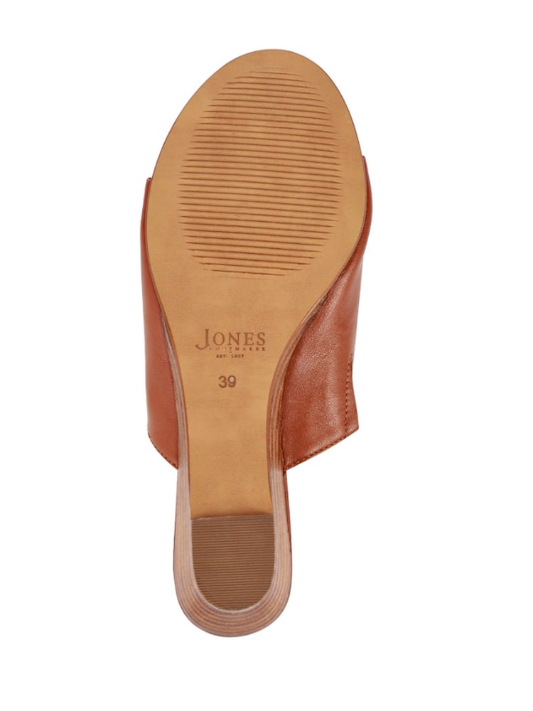 Marrón - Jones Bootmaker Jocelyn Leather Wedge Heel Mules - Imagen 5 de 5 Marrón - Jones Bootmaker Jocelyn Leather Wedge Heel Mules - Imagen 5 de 5