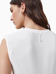 أبيض - أسود - رداء علوي بلا أكمام بياقة بحافة مستديرة West من AllSaints - صورة 8 من 10