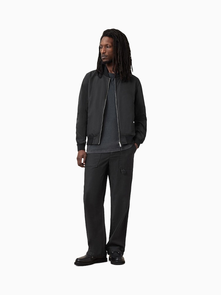 AllSaints Green Rev Bassett Bomber Jacket - Image 2 of 8