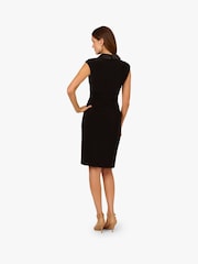 Adrianna Papell Jersey Tuxedo Black Dress - Image 2 of 6