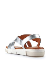 Jones Bootmaker Silver Ilaria Casual Leather Sandals - Image 4 of 6