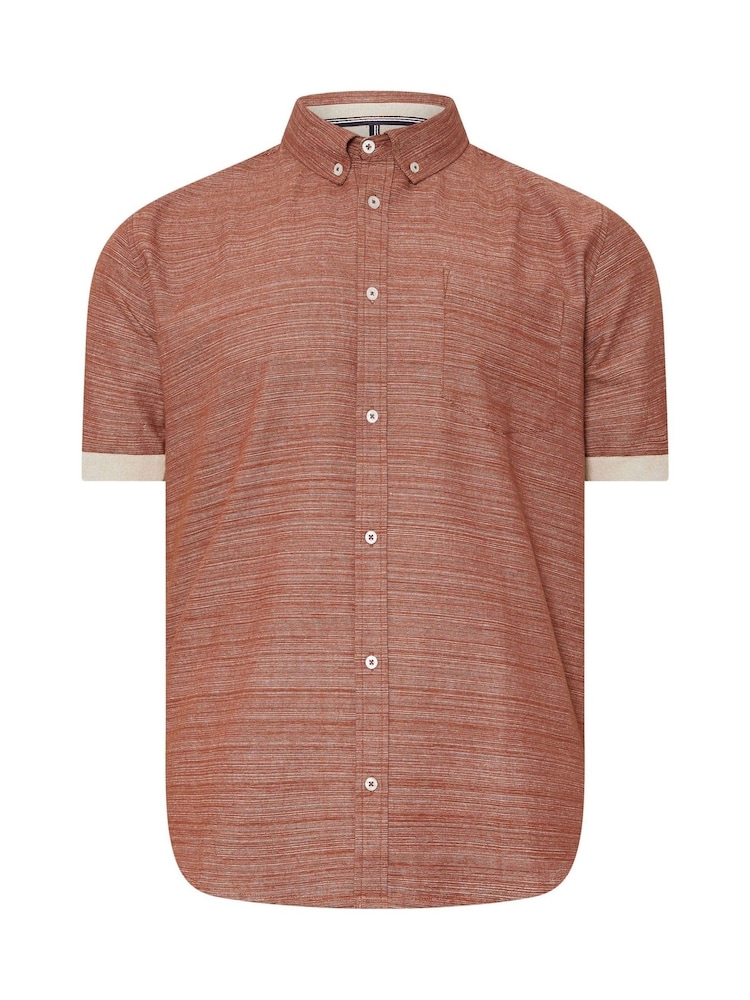 BadRhino Big & Tall Brown 100% Cotton Slub Shirt - Image 1 of 2