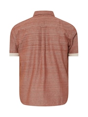 BadRhino Big & Tall Brown 100% Cotton Slub Shirt - Image 2 of 2