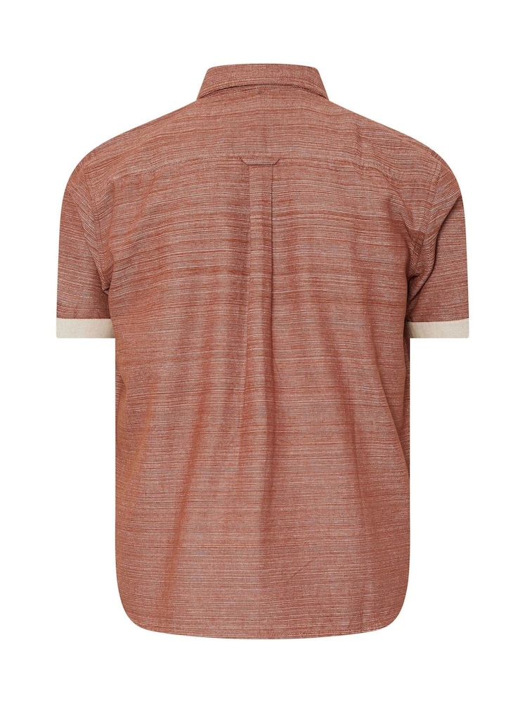 BadRhino Big & Tall Brown 100% Cotton Slub Shirt - Image 2 of 2