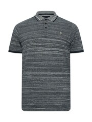 BadRhino Big & Tall Navy Jacquard 100% Cotton Polo Shirt - Image 4 of 6